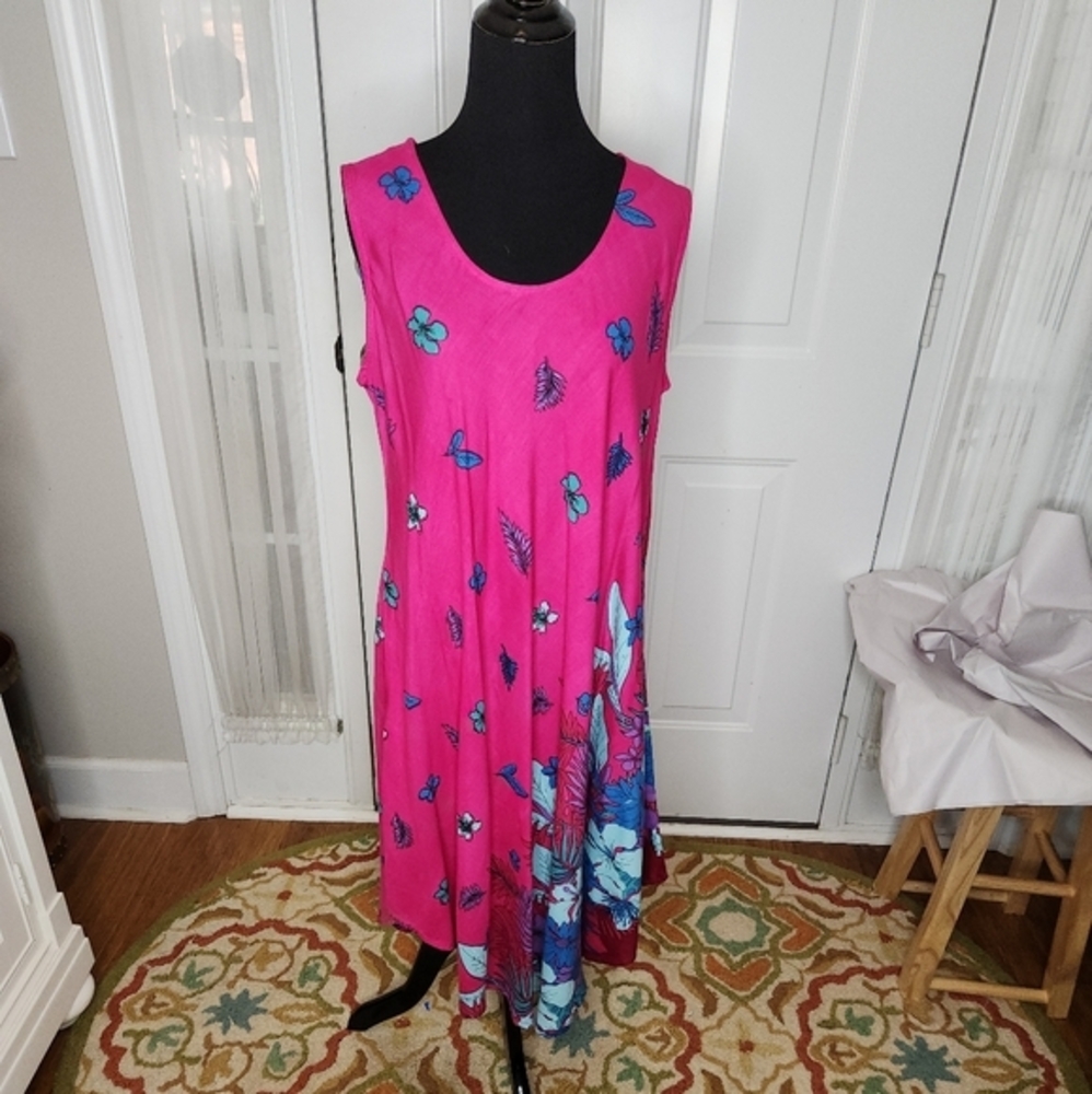 Vivid Floral CW Classics Shift Dress‎ Size Medium